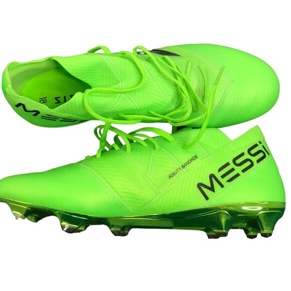 Adidas Men\'s Soccer Cleats Sz 11 Nemeziz Messi 18.1 FG Solar Green DA9586 NWT main image 10